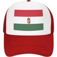 thumbnail image 2 of Flag of Hungary Mesh Back Trucker Cap Baseball Cap, 2 of 8