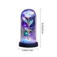 thumbnail image 2 of Christmas Rose Gifts for Women Birthday Gift Galaxy Glass Rose Forever Eternal Crystal Flower Light Up Roses in Glass Dome with Butterfly Xmas Valentines Gifts for Women Mom Grandma Wife Her Sister, 2 of 6