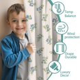 thumbnail image 3 of Pioneer Flower Floral Print Pattern Teens Curtains,Teens Insulated Curtains Set Of 2,Bedroom Essentials,Toddler Room Decor 52"x63", 3 of 5