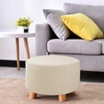 thumbnail image 4 of Stretch Ottoman Cover Ottoman covers Round Foot Stool Stretch Covers, 4 of 8