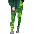 thumbnail image 3 of successthop St Patrick Day Pant for Gifts Green Vacation Leggings Strecth Bottoms Comfortable Workout Trousers S, 3 of 5
