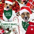 thumbnail image 4 of Christmas Dog Bandanas 2 Pack, Christmas Tree and Santa Claus Dog Scarf for Boy and Girl, Premium Durable Fabric, Holiday Bandana for Small Medium Large Dogs, 4 of 6