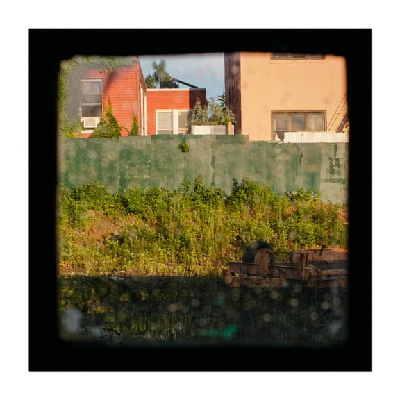 Construction Peephole, 02 - Queens New York Photography Unframed Wall Art Print 10 x 10 inches