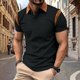 thumbnail image 1 of pstuiky Camisa de manga corta para hombre, Camisa informal de color liso con cuello vuelto y manga corta de cedro para hombre ropa de hombre xxl, 1 of 7