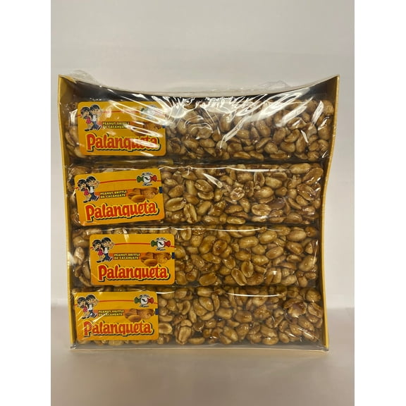 MDM PALANQUETA PEANUT BRITTLE BAR 4.6OZ 12CT TRAY CACAHUATE
