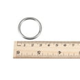thumbnail image 4 of 30mm(1.18") Outer Dia. 3mm Thickness Welded O Ring 304 Stainless Steel 15 Pack, 4 of 5