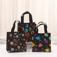 thumbnail image 2 of 12 Pack Reusable Gift Bags with Handles, 3 Designs Lollipop Balloon Paint Splash Non-woven Party Favor Goodie Treat Bags for Kids Birthday, Baby Shower, 2 of 4