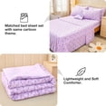 thumbnail image 6 of Full Size Comforter Sets for Girls Kids, 8 Pieces Bed in a Bag Purple Love Rainbow Bedding Comforter Sheet Set with Shams and Decorative Toy Pillow, 6 of 6