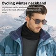 thumbnail image 3 of Winter Neck Warmer, Windproof Fleece Balaclava -Stretchy Thermal Scarf For Cycling, Skiing &, 3 of 8