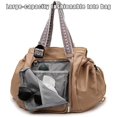 thumbnail image 2 of Ekon Essential Tote, Multifunctional Travel Organizer Bag for Ladies-15 Pockets, Boasts Great Storage Capacity (Gray), 2 of 8