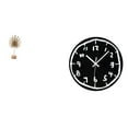 thumbnail image 1 of Escultura de hojas,Estatua de hoja de metal Escultura de hoja Decoración del hogar,Reloj de pared,Reloj de pared silencioso y decorativo que no hace tictac,Reloj moderno de 12 pulgadas para, 1 of 8