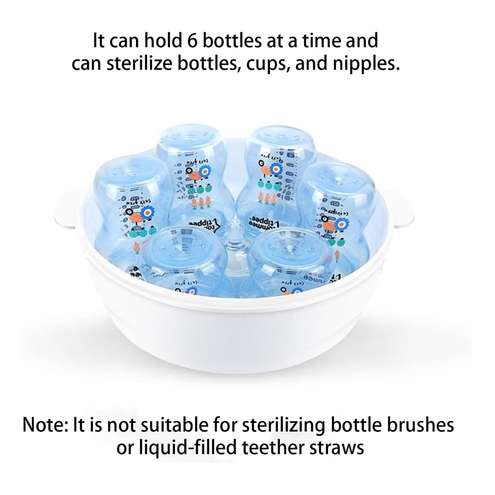 XIA0LE Microwave Steam Cleaner,Portable Feeding Bottles Cleaning,High Temperature Resistant Steamer For Breast Pump Parts, Kids Accessories, Easy Clean Design For Quick Steam