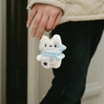 thumbnail image 5 of Adorable Westie Stuffed Animal Keychain Backpack Charm Machine Prize Toy With Scarf, 5 of 6