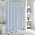 thumbnail image 6 of Blue Branches Shower Curtain, Waterproof Shower Curtains for Bathroom, Vintage Art Farmhouse Washable Fabric Bathtub Curtain Set Bath Decor with 12 Hooks 48"x72", 6 of 8