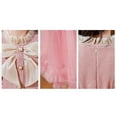 thumbnail image 5 of Sngxgn Girls Dresses Casual A-line Ruffled Button Long Sleeve Swing Dress(Pink,120), 5 of 6