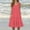 Watermelon Red, variant on Women Dresses under $10! Cagogo Women's Summer Casual Sleeveless Scoop Neck Midi Dresses Trendy Fashion Flowy A-line Tiered T Shirts Boho Beach Vacation Graduation Sundress