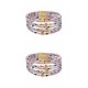 thumbnail image 2 of Brazalete de cuero ajustable Qarigey de múltiples capas Regalos del día de San Valentín Decoración de fiesta Pulseras Joyas Blanco, 2 of 6