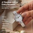 thumbnail image 3 of Blekon Collections Japanese Quartz 30mm Womens Snake Style Leather Cuff Bangle Watch, 3 of 6