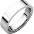 thumbnail image 5 of 7mm Flat Comfort Fit Band in 14k White Gold - Size 7, 5 of 7