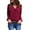 Wine, variant on Dagugfen Plus Size Business Casual Tops for Women Button down Loose Lightweight Formal Long Sleeve Shirts