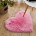 thumbnail image 4 of 1pc Heart Shaped Area Rug, Plush Faux-Fur Carpet For Living Room & Bedroom, Home Decor Valentine's Day Decor 19.6in*23.6in/50cm*60cm, 4 of 14