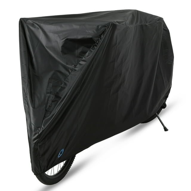 Graflsoa Waterproof Bike Cover with Anti-Dust & UV Protection, Large Size, Black, Quick-Release Buckle & Lock Hole Design, Includes Storage Bag