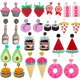 thumbnail image 2 of Pendientes acrílicos de fiesta para mujer, aretes coloridos de dibujos animados, helado, fruta, limón, donas, huevo frito, 2 of 4