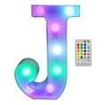 thumbnail image 2 of Sunjoy Tech Colourful LED Letter Lights with Remote 4 Flashing Modes Adjustable Easy to Hang Party Bar Decorations Light, 2 of 8