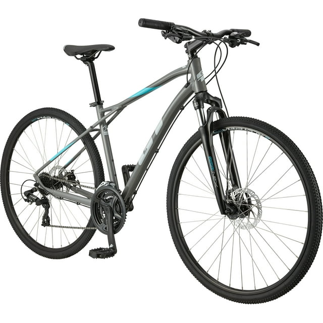 Bicicleta Urbana GT TRANSEO COMP Rodada 700 Aluminio 21 Velocidades Caballero Talla Chica Gris GT Bicycles TRANSEO COMP