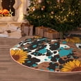 thumbnail image 6 of KLL Vintage Sunflowes Christmas Tree Skirt 48" ,Party Decorations Farmhouse for Christmas Decorations Holiday Party, 6 of 6