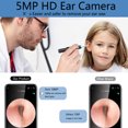 thumbnail image 2 of ZHAOCHENG paquete de herramienta de eliminación de cerumen con cámara para oídos, 6 luces LED y kit de limpieza de cerumen de 4 piezas, cámara para iOS y Android, negro, 2 of 5