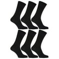 thumbnail image 2 of Mens 100% Cotton Non Elastic Top Gentle Grip Socks (Pack Of 6), 2 of 2