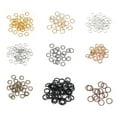 thumbnail image 4 of Qarigey 200 piezas anillos tobilleras fabricación de joyas encontrar conector decorativo hecho a mano artesanía DIY accesorio para manualidades Ropa, zapatos y accesorios Miscelánea Negro Qarigey AP015549-05, 4 of 6