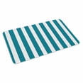 thumbnail image 2 of Teal Striped Door Mat&nbsp;Indoor Outdoor Entrance, Non Slip Small Rug for Kitchen Bathroom Entryway Rug, Simple Art Vertical Stripe Farmhouse Washable Doormat Floor Mat for Office 16x24 Inch, 2 of 8