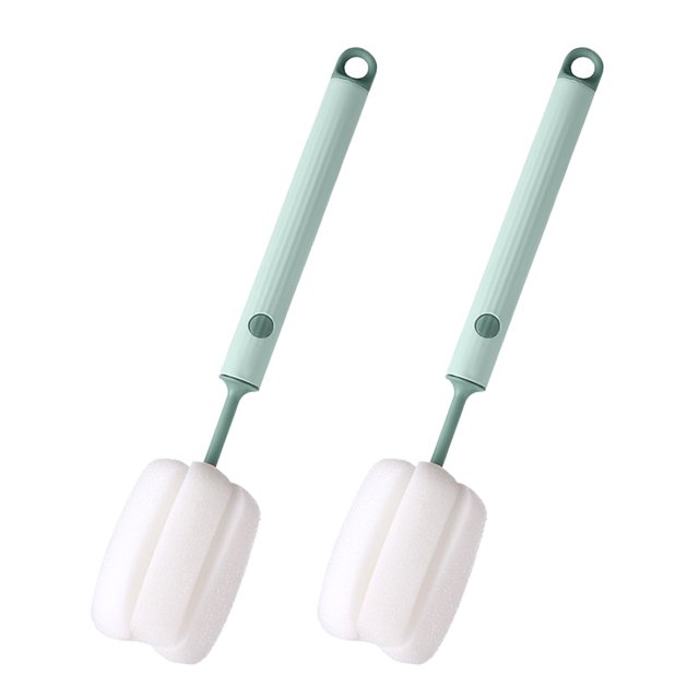 El cepillo de esponja suave y fácil de limpiar puede eliminar eficazmente los residuos de manchas en el fondo de la taza.