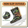 thumbnail image 4 of EUXTERPA Toddler Rain Boots for Boys Waterproof Kids Dinosaur Rubber Boots with Easy On Handles Toddler Size 10, 4 of 6