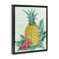 thumbnail image 3 of Stupell Industries Bora Bora Pineapple Black Framed Floater Canvas Wall Art design by Paul Brent, 31 x 25, 3 of 9