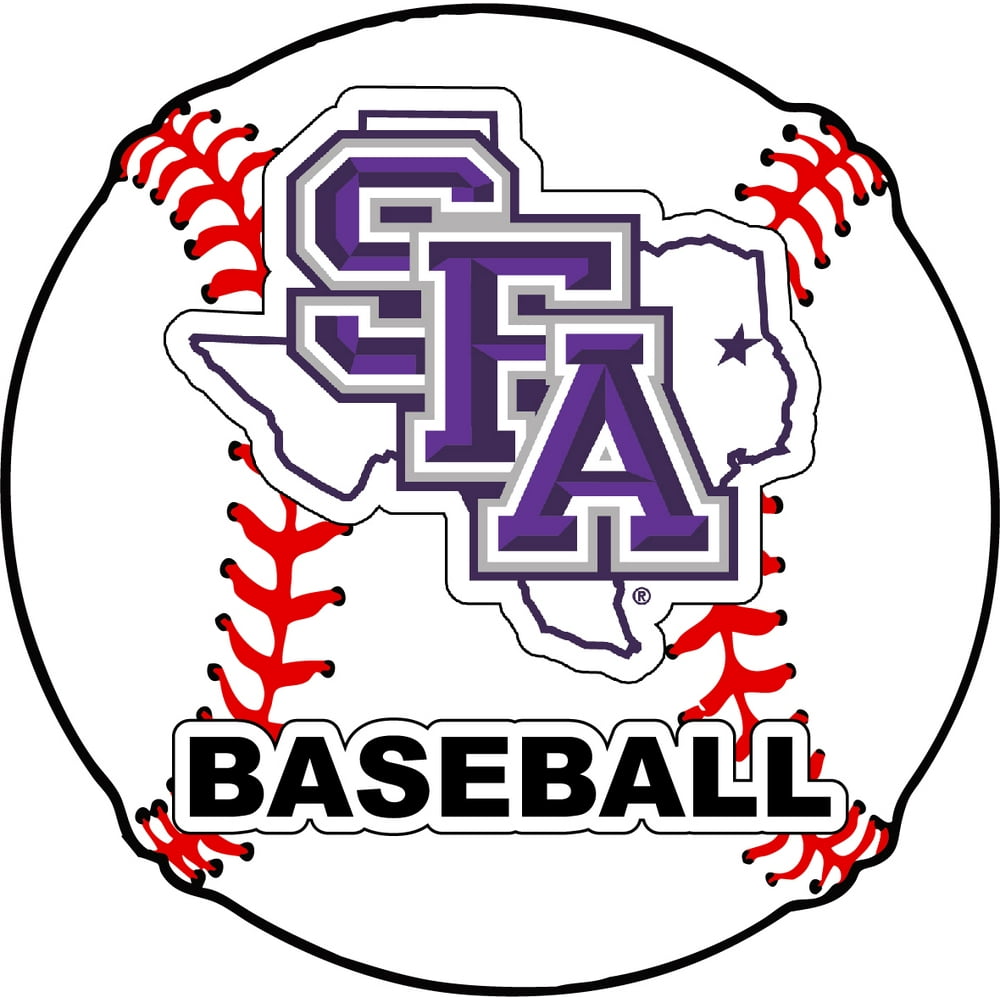 Stephen F. Austin State University 4Inch Round Baseball Vinyl Decal