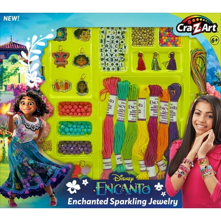 Disney Encanto Enchanted Sparkling Jewelry Bracelet Kit, Mixed Multicolor for Ages 6 and up