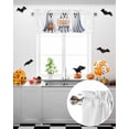 thumbnail image 5 of Halloween Valances for Windows Ghost Boo Window Curtain Rod Pocket Cute Spook Ghost Holiday Window Treatment Decor Valances for Kitchen Living Room Bedroom 42x12in, 5 of 7