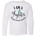 thumbnail image 3 of Inktastic Trigeminal Neuralgia Awareness I am a Fighter Long Sleeve Youth T-Shirt, 3 of 5