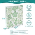 thumbnail image 3 of FORMRS 3 Ring Binder 1.5 inch with Pockets Set of 2 Clip Board 200 Sheets Capacity, Green Floral, 3 of 8