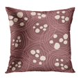 thumbnail image 1 of BOSDECO Brown Circles Abstract Flowers Pattern Green Lines Hair Nature Spring Waves Pillowcase Pillow Cover Cushion Case 20x20 inch, 1 of 1