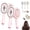 Pink 2PCS, variant on Multifunctional Steam Comb, Ionic Mist Brush Hair Straightener, Soothing Scalp Massage, Detangling & Anti-Static Design Tames Flyaways, 5 In 1 Air Cushion Brush for All Hair Types (Purple)