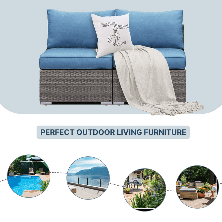 Armless patio loveseat deals