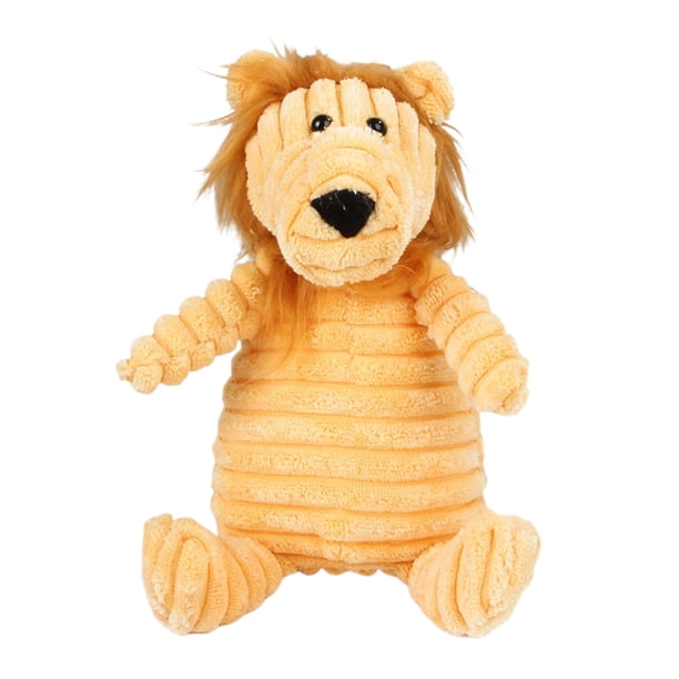 Juguete para perros de peluche, juguete para masticar perros, juguete para masticar, juguete para chirriar - León Sunnimix Pets Puppy Chew Toys