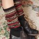thumbnail image 4 of 1 pieza calcetines estilo bohemio color caqui, 4 of 5
