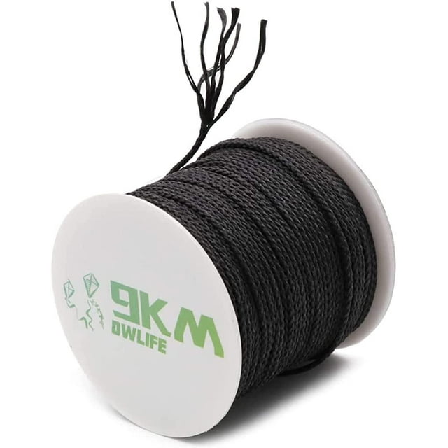 Shiyou-noir Corde Tressée Kevlar 50lb 500 Pieds Ligne d'Assistance à la Pêche Haute Résistance Résistante à la Chaleur pour Paracorde Corde de Survie Tactique Ultralégère Activités Extérieures