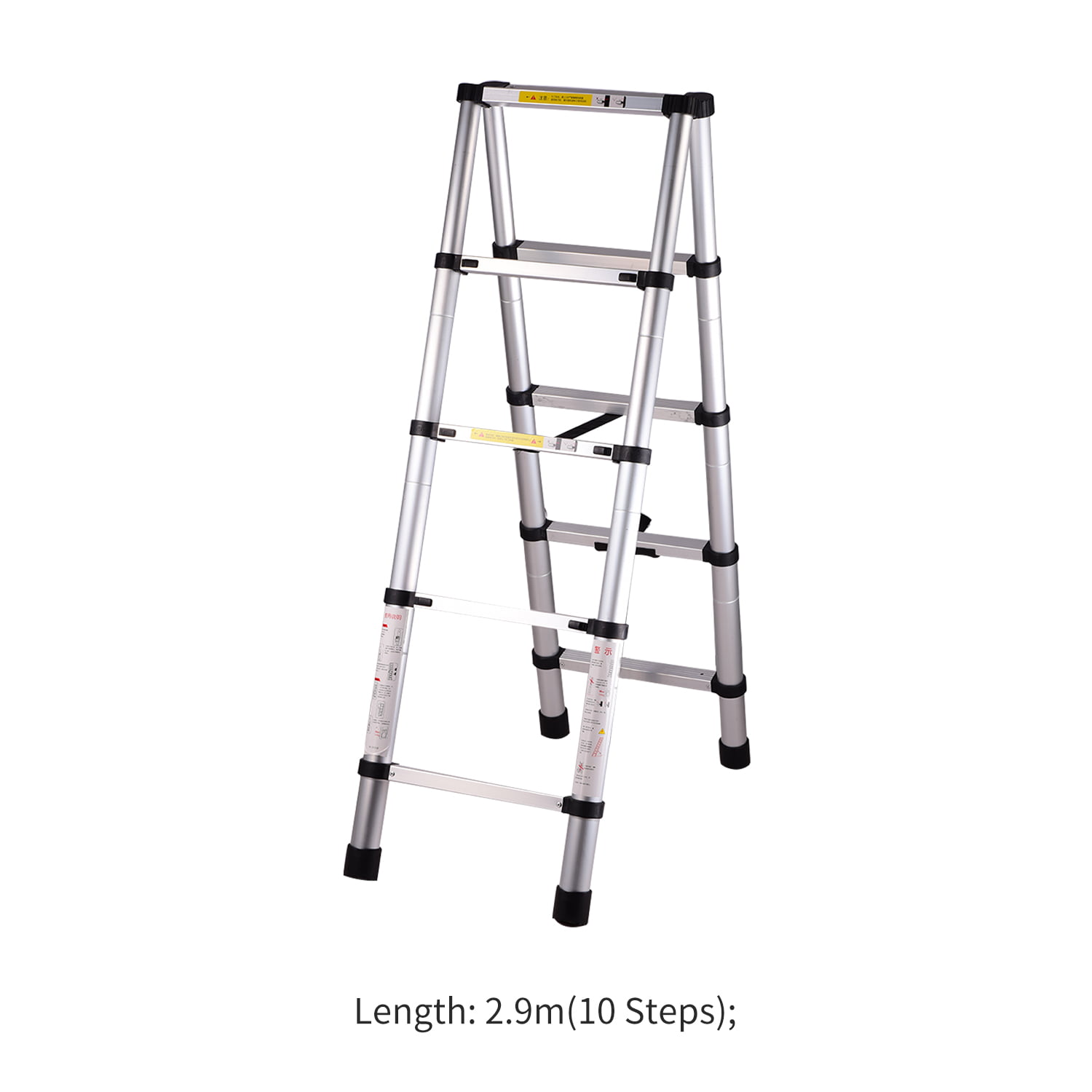 Telescoping Extension Ladder Aluminum Folding Portable All Purpose Variable Step 