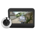 thumbnail image 1 of Digital Peephole Viewer, 1080P Night Vision Wireless Video Doorbell 4.3inch IPS LCD Screen Two Way Intercom  for Household Black, 1 of 7